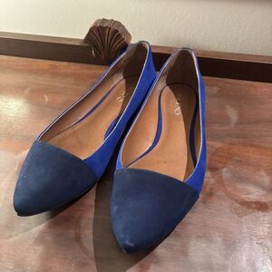 Women’s Aldo 2-toned Blue Flat Shoes Size 38